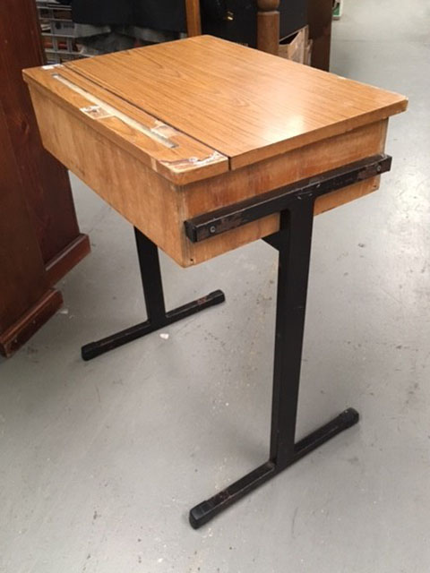 DESK, Timber School Flip Top - 40 x 60 x 75cmH